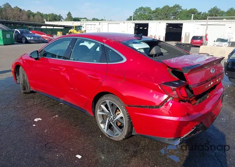 2021 Hyundai Sonata Sel Plus z USA, uszkodzony, nr VIN 5NPEJ4J29MH098805